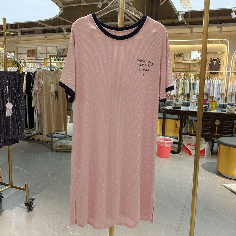 诺茵儿2025夏季薄款短袖睡裙