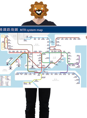 新版香港地铁换乘线路图