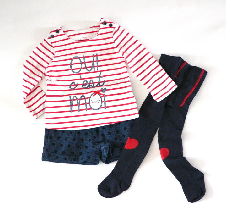 快乐三件套！原外贸女童宝