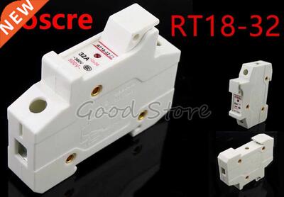 RT18-2 AC 80V 2A 1 Poles 1P 10x8mm DIN Rail Mount Fuse H