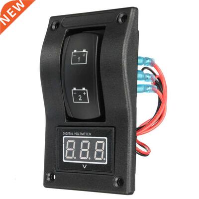 12-24V LED Dual Battery Test Rocker Switch Car Truck Marine