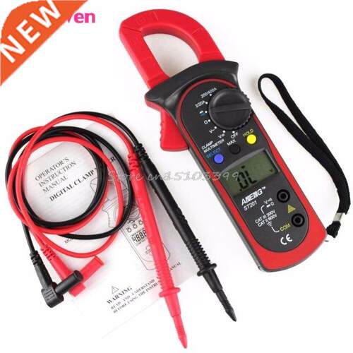 LCD Digital Clamp Multimeter OHM Amp Volt Meter AC/DC Curren