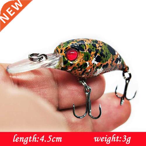 1PCS 4.5cm 3g Crankbait Fishing Lure Quality Minnow Lure 3D