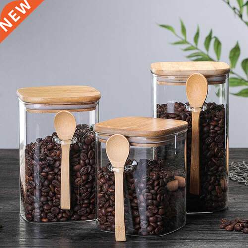 800/1000/1200ML Food Storage Container Square Glass