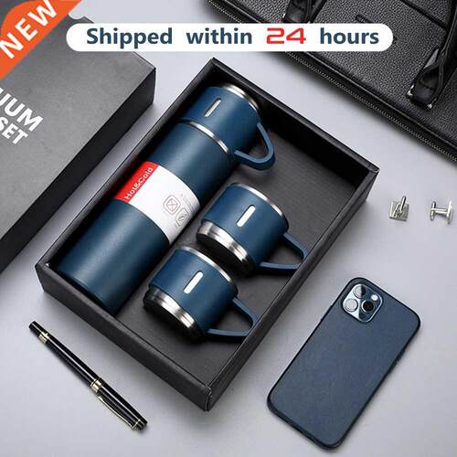 500Ml Bullet Double-Layer Stainless Steel Vacuum Thermos Cof