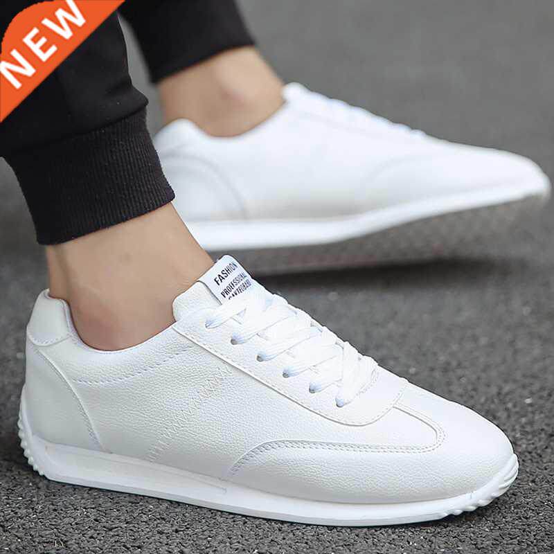 white leather sneakers boys sport vulcanized shoes men comfo