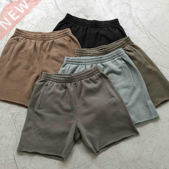 Season 6 Kanye West Shorts High Quality Men Women Fleece Sho