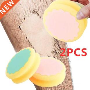 2Pcs Mgicl Pinless Hir Removl Depiltion Soft Sponge P
