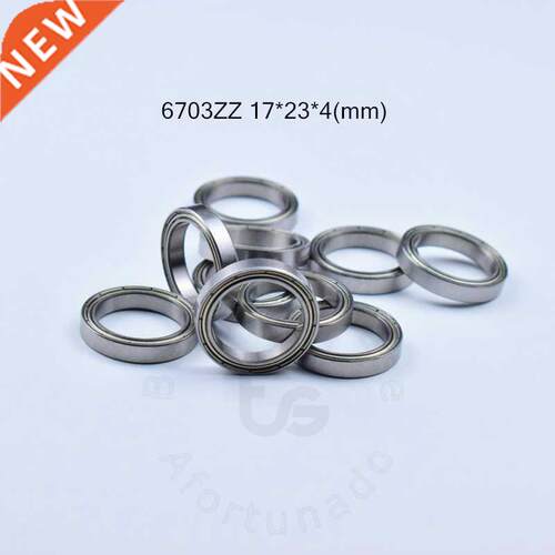10pcs 6703ZZ 17*23*4(mm) chrome steel Metal Sealed High spe