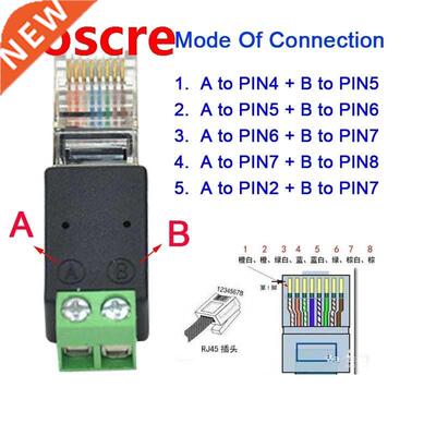 10pcs free shipping RJ45 to Screw Terminl dptor RJ45 to 4