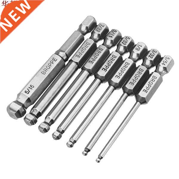 Broppe 7pcs SAE 5/64-5/16 Inch 65mm Magnetic S2 Steel Ball S