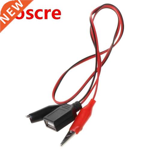 Copper Alligator Clips with Wire Female USB Connector Test L
