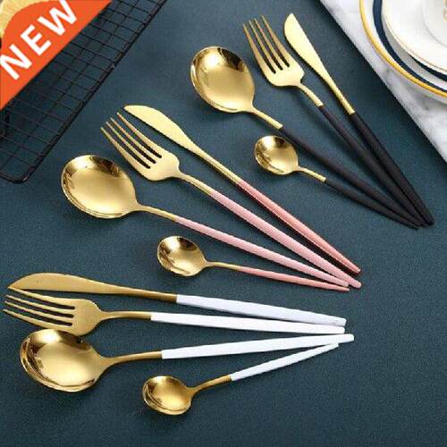 4Pcs/Set Stainless Steel Tableware Sets Western Food Knife