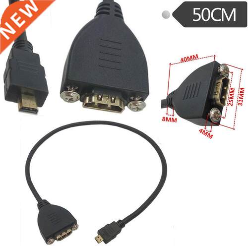Gold Plated High Speed Micro HDMI Male to HDMI Female Extens