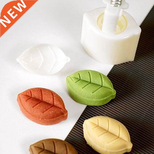 Crative Leaf Rose Shape Mooncake Mold Valentines Day Mould