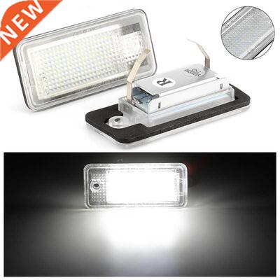 2pcs For Audi 18 LED License Number Plate Light Lamp For Aud