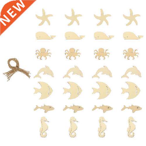 Wood Cutouts Sea Animals Ocean Unfinished Wooden Animal