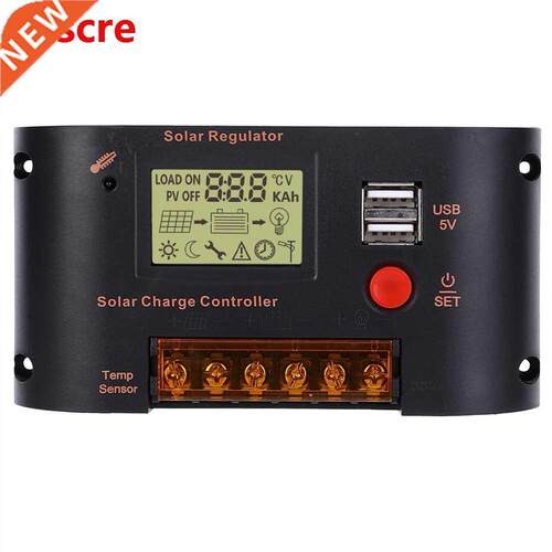 Solar Charge Controller Solar Panel Regulator 20A Adjustable