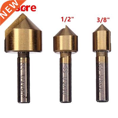 Pcs Single Flute 90 Degree Edge Chamfer /8 1/2 /4 Inch Hi