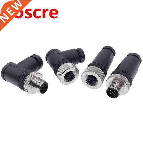M12 Sensor connector waterproof straight angle male female s