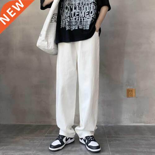 Wide Leg Jeans Men's Fashion Casual Baggy Black/blue