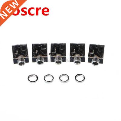 5 Pcs 5 Pin 3.5mm PCB Panel Mount Audio Jack Socket Connecto