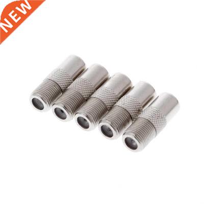 5 Pcs RF Coax raight Connector F Female to RF Male TV Ante