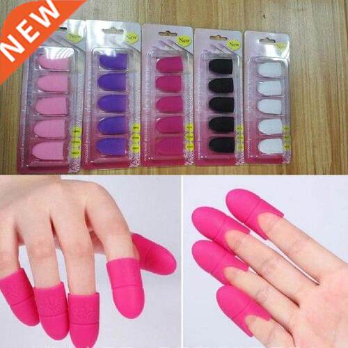 10Pcs Silicone Nail Art Soak Off Clip Cap Set UV Gel Polish