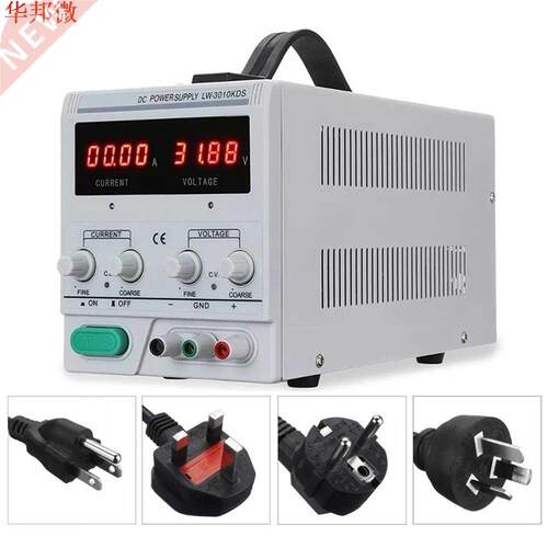 High Precision 4 Digits DC Regulated Power Supply 30V 10A LE