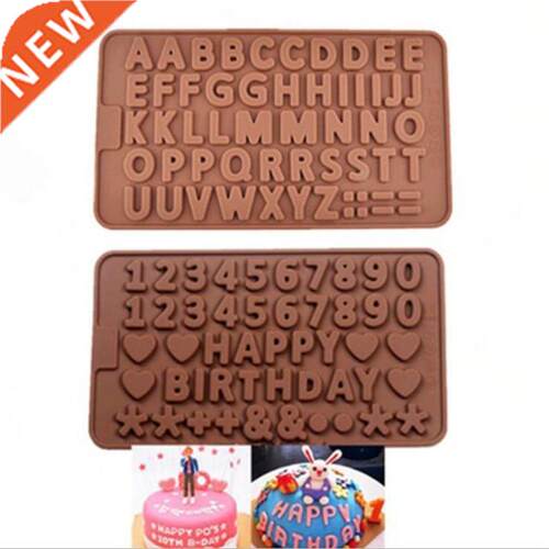 Cake decoratng tools slcone chocolate mold letter and num