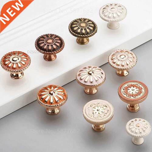 Retro Red Bronze Ktchen Cabnet Knobs Cupboard Door Znc Al