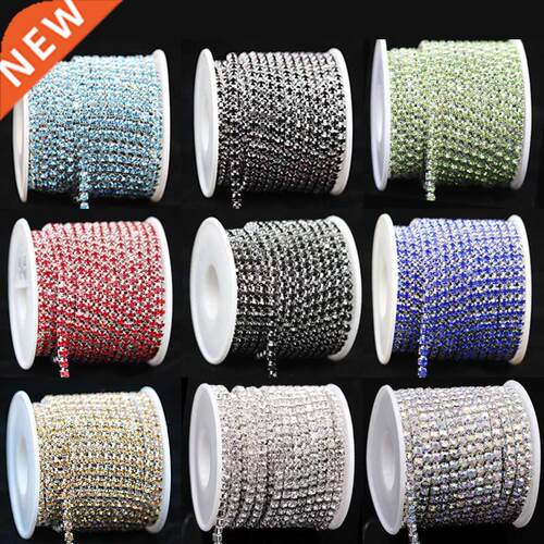 10yard 1Row ss6 ss12 ss16 colour Crystal Glass rhinestone Si