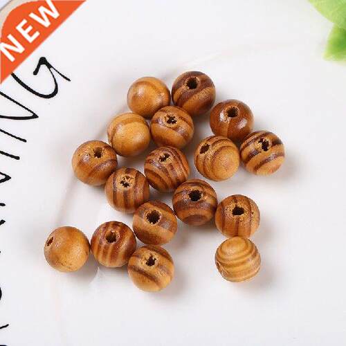 100pcs/lot Pne Natural Round Wood Spacer Wooden Beads Ft