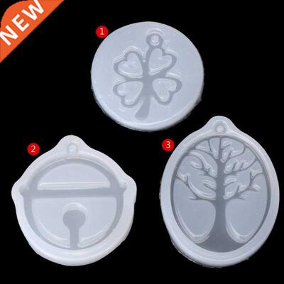UV Resin Jewelry Liquid Silicone Mold Clover Bell Tree Frame