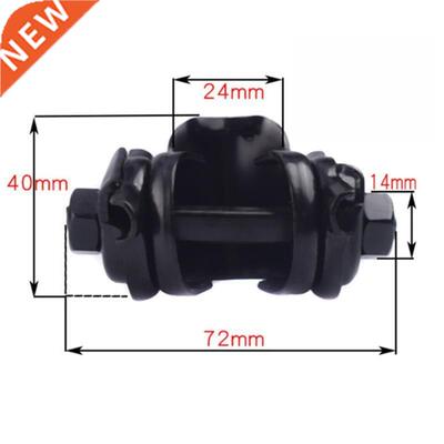 Black Aluminum Alloy Saddle Clip Tube Clip Saddle Holder Co