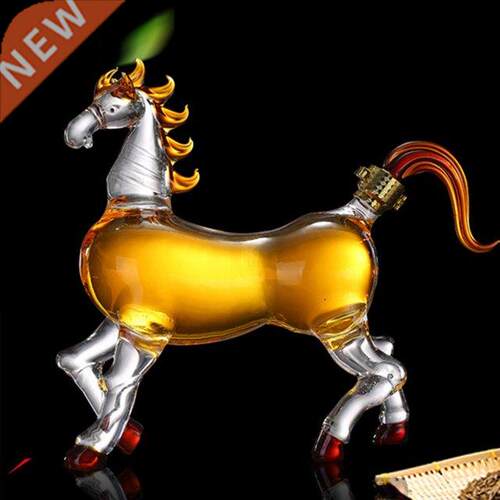Novelty Horse Shape Decanter 1000ml Horse Holder Stand Decor