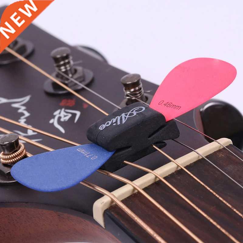 Guitar picks clip String clamp Guitar Accessories Black Rubb