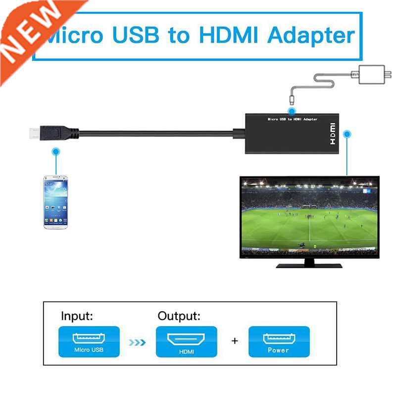 Micro USB To HDMI Adapter Converter 1080P HD HDMI Audio Vid