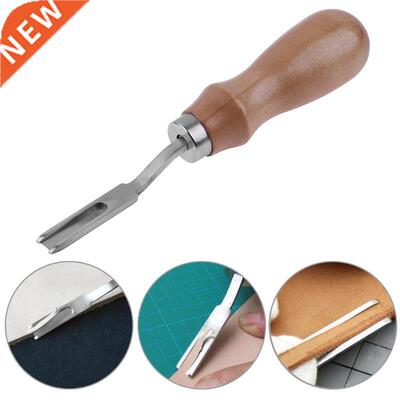 Leather Craft Tool Wood Handle Edge Skiving Beveling Lea