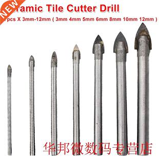 Triangle Tip Glass Drill Set 7pcs Masonry Drilling Tile Cerm