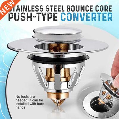 Basin Sink Pop Up Drain Filter Bathroom Faucet Hair Catcher