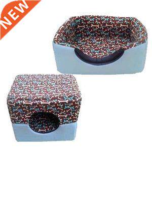 Creative Pet House 2 Ways to Use Dog Bed Kennel Paw Pattern