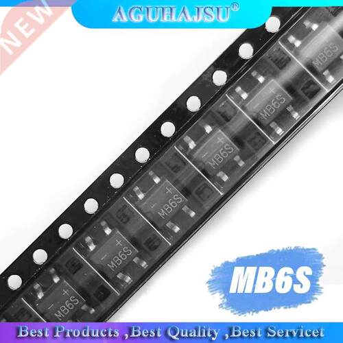 50pcs MB6S SOP-4 0.5A 600V Single Phases Diode Rectifier Bri