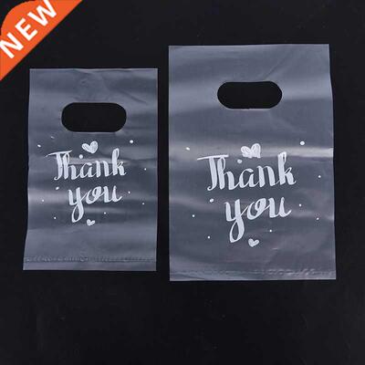 100Pcs Mn Thank you Plastc Gft Bags Weddng Candy Bags