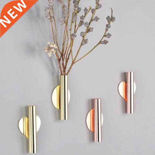 Wall Hanging Vase Nordic Style Golden Wall Flower Living