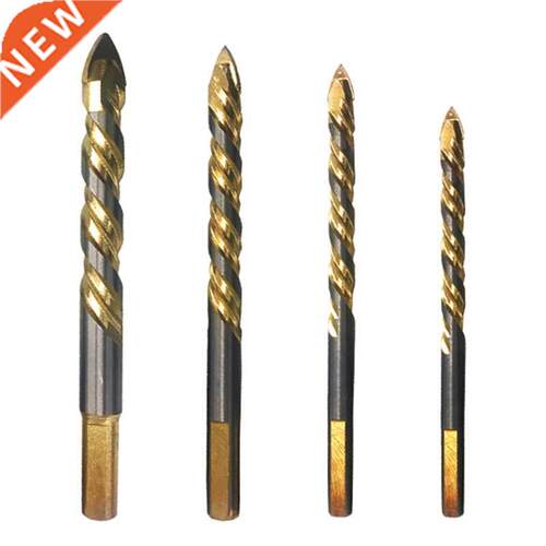 Tile Glass Drill Bits Set 4Pcs Masonry Carbide Tips