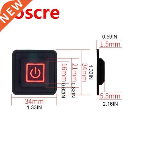 3.7-12V Waterproof Button Switch Heated Vest Pants Temperatu