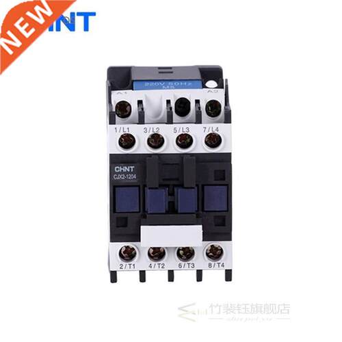 CHINT CJX2-1204 12A AC Contactor 4NO 220V 380V Rail Mount C