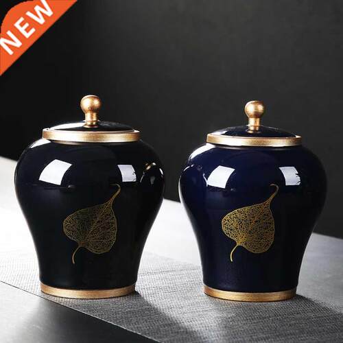 Jingdezhen Chinese tea can ceramics large household sealed