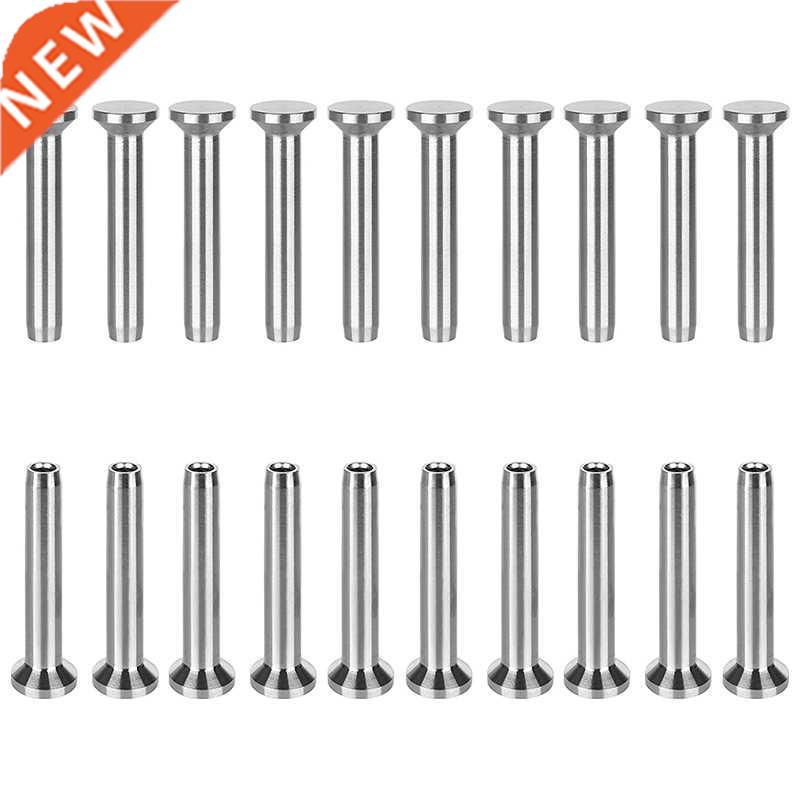 20Pcs T316 Stainless Steel Fixed Ends Stemball Swage Stud De